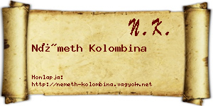 Németh Kolombina névjegykártya
